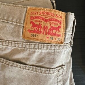 Men’s Tan Levi’s 514 36x30